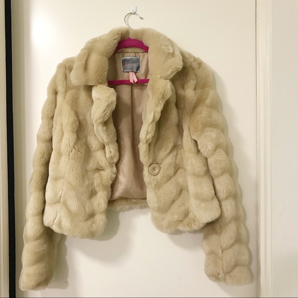 Faux fur jacket